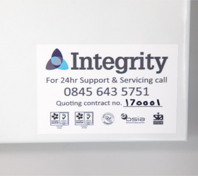 reactive repairs label from Integrity