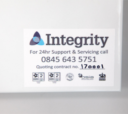 222 reactive repairs label from Integrity